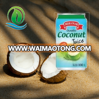 Miramar 100% natural Leading thailand coconut water drink in can