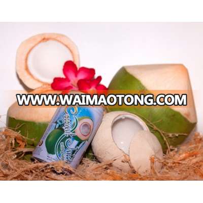 100% Coconut Water juice tin can